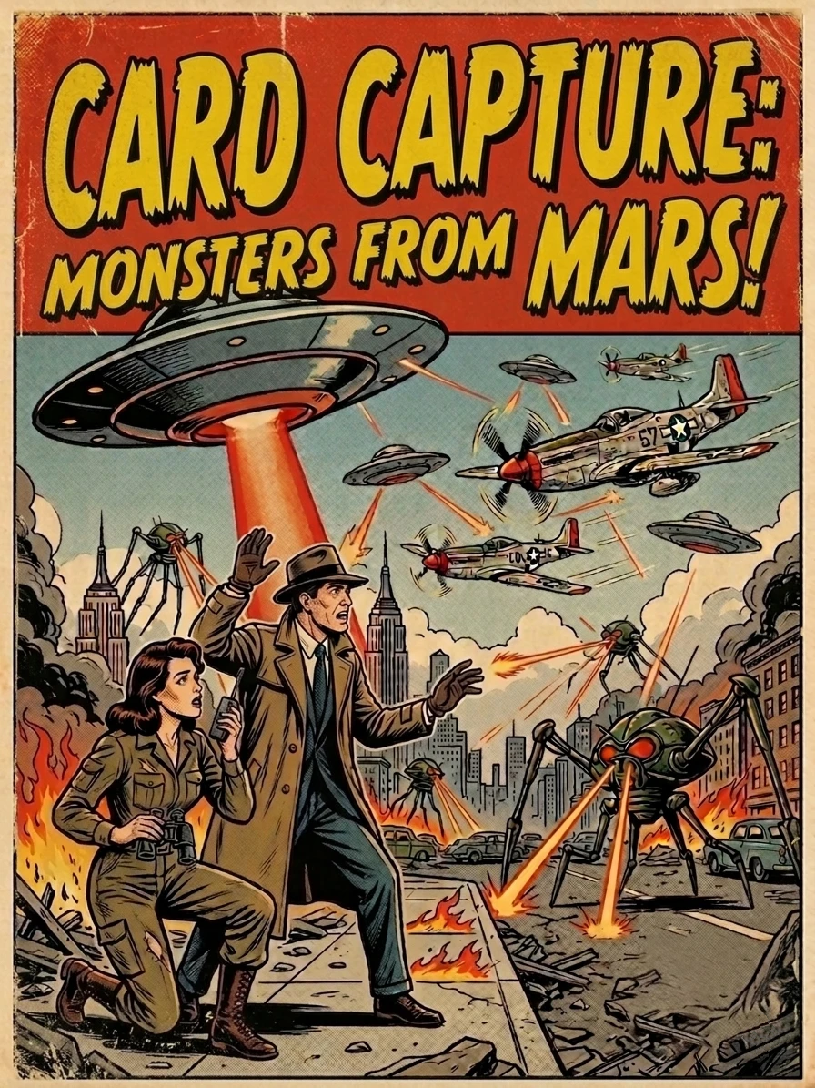 Card Capture: Monsters from Mars — Capture the alien invasion!